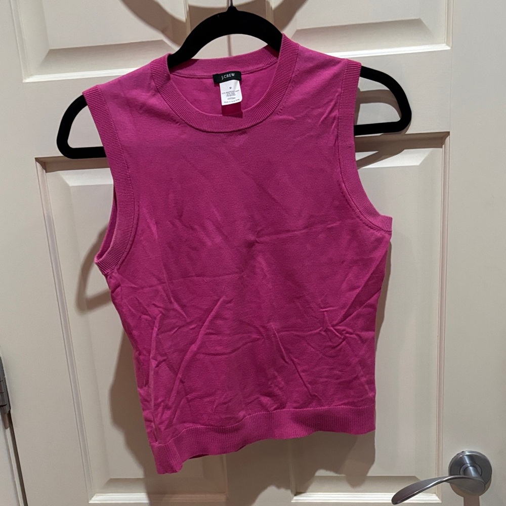 J. Crew Fuchsia Sleeveless Shell